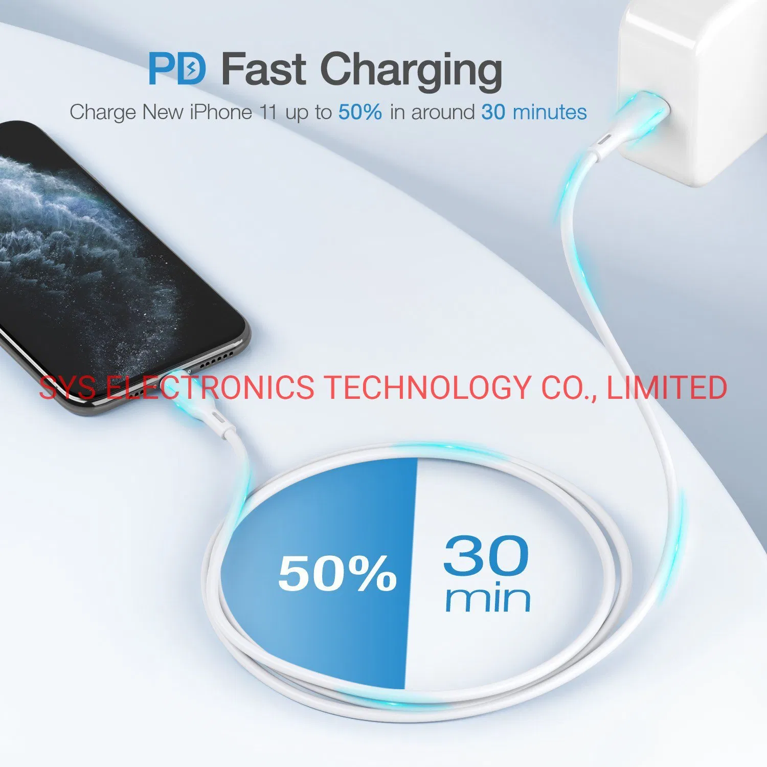 Кабель USB-C - Lightning для быстрой зарядки iPhone 12/12 PRO