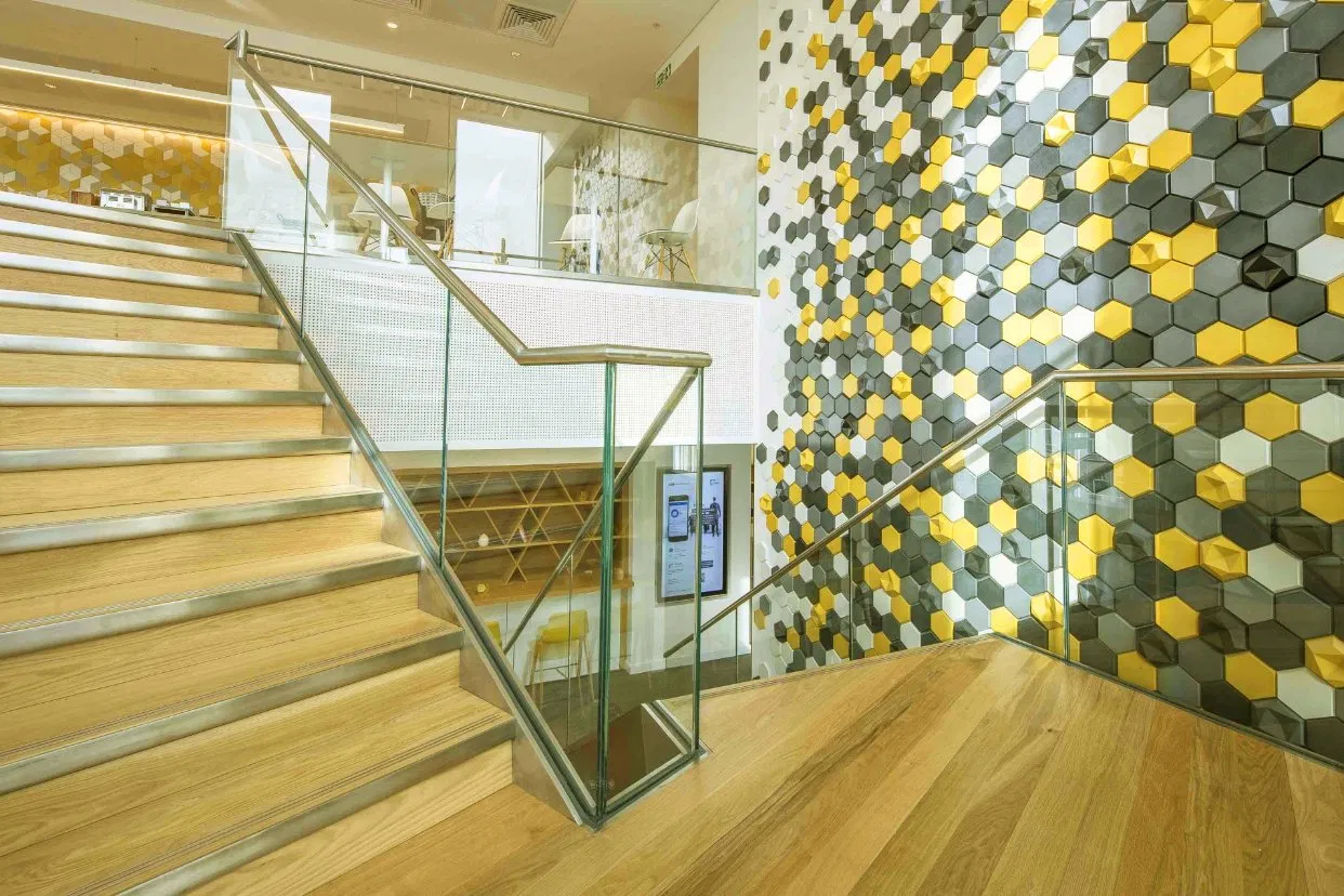 Sound-Absorbing 3D Acoustic Polyester Panel