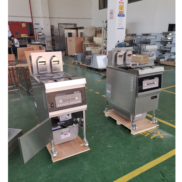 Electric Gas Automatically Lift Open Computer Control Panel Deep Fryer