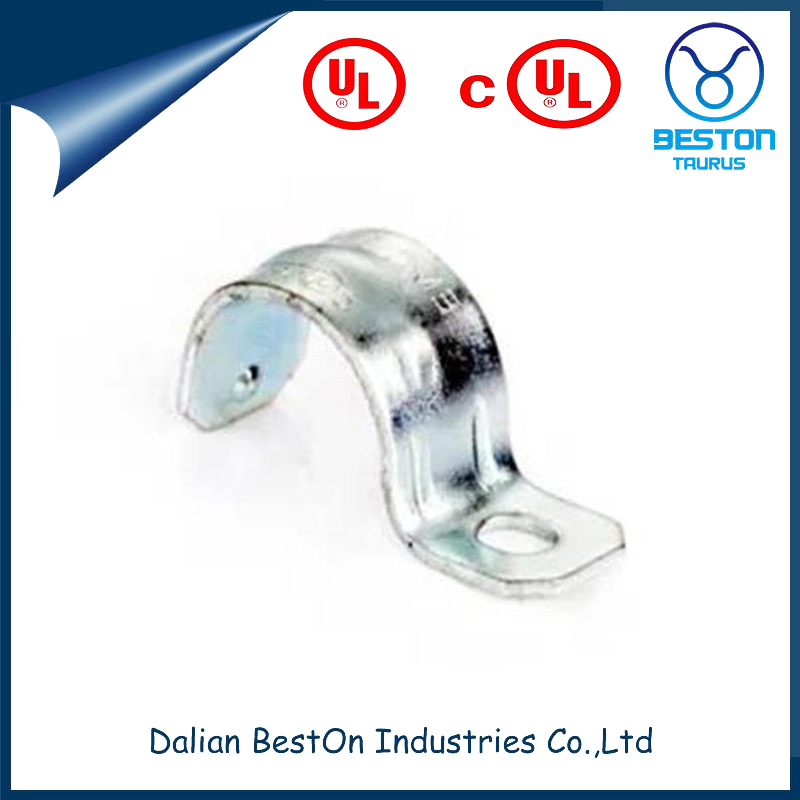 Dalian Beston Mounting Hole Size 9/32" Rigid One Hole Strap Thickness 14 Ga 0.08000 Lbs Tubing Size 1/2" Od One Hole Tubing Clamp with Electro Galvanized Finish