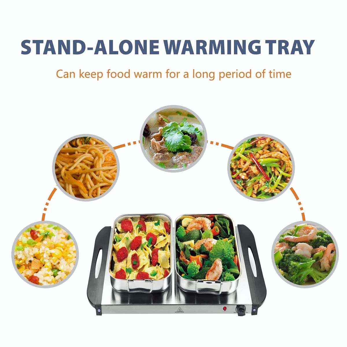 Food Hot Warmer Serving Stainless Steel Silver Electric Buffet Warmer 2021