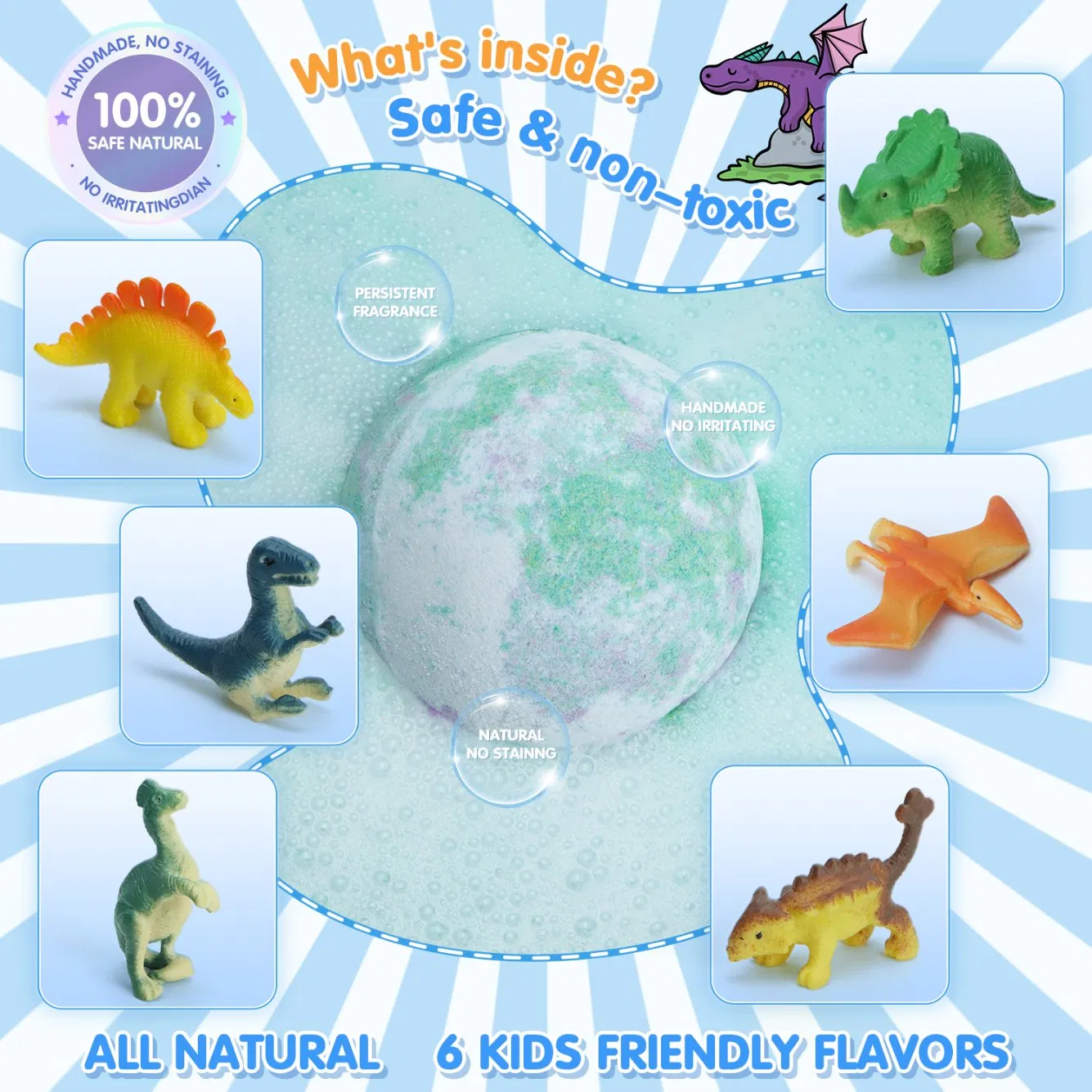 Luxury Aromatherapy Organic Handmade Bath Bombs for Relaxing Home SPA