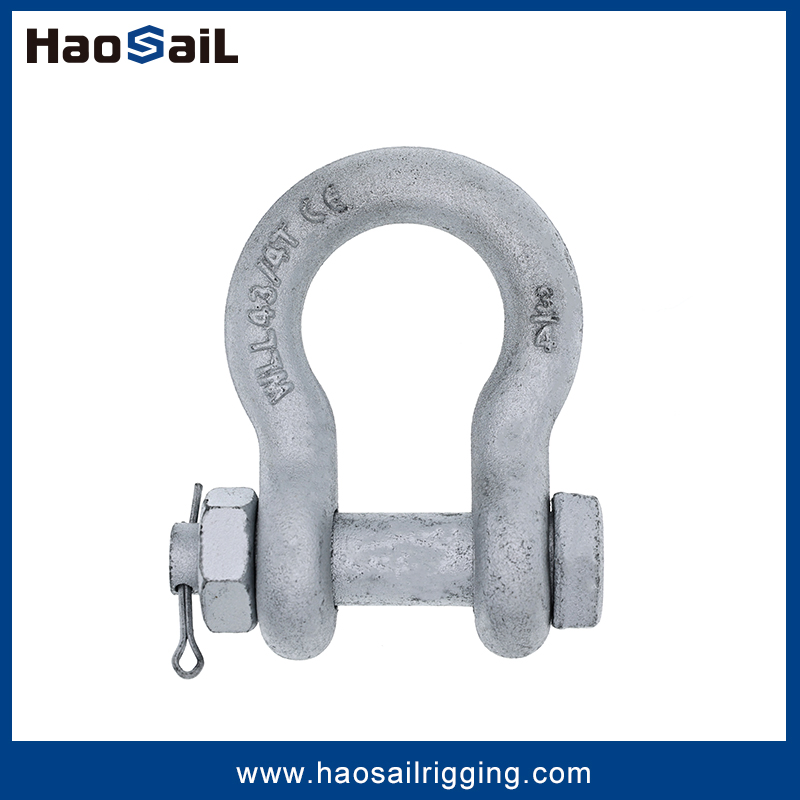 G2130 Rigging Hardware Bow Type Anchor Shackle with Bolt and Nut