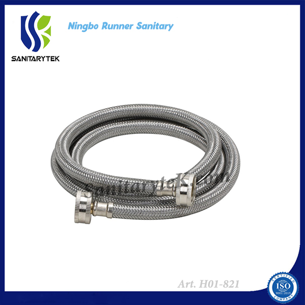2-Pack Premium Stainless Steel Washing Machine Inlet Hose (H01-821E)