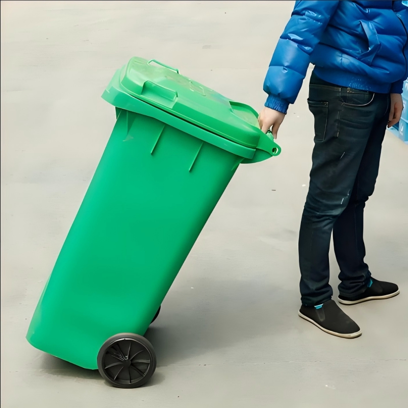 Industrial Large Plastic Pedal Waste Bin Trash Can 1100L Plastic Dustbins