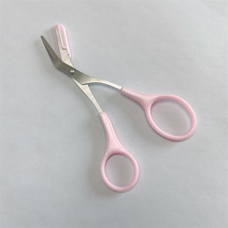 High Quality Eyebrow Trimmer Scissors with Comb Lady Women's Brows Hair Removal Grooming Tool for Shaping and Cutting Eyelashes