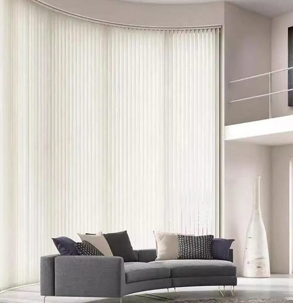 Customized Large Window Vertical Curtains China New Style Cordless Curtains