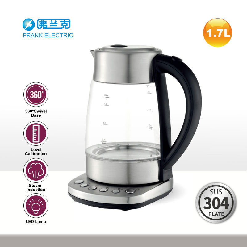 Glass Electric Kettle Free Auto Shut off 304 S/S Material