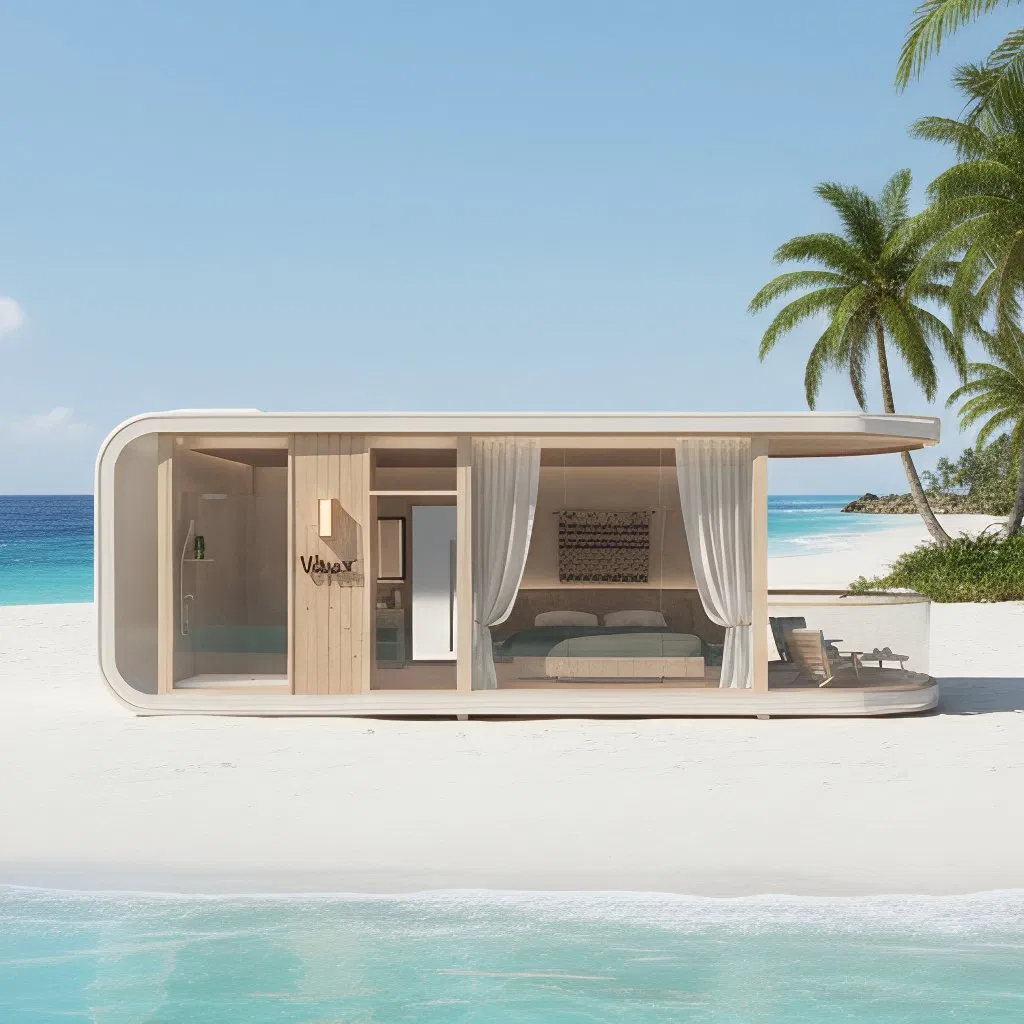 Lightweight Modern Modular Capsule Prefabricated Steel Frame Mobile Expandable Capsule Prefab Home Solution Mobile Tiny House