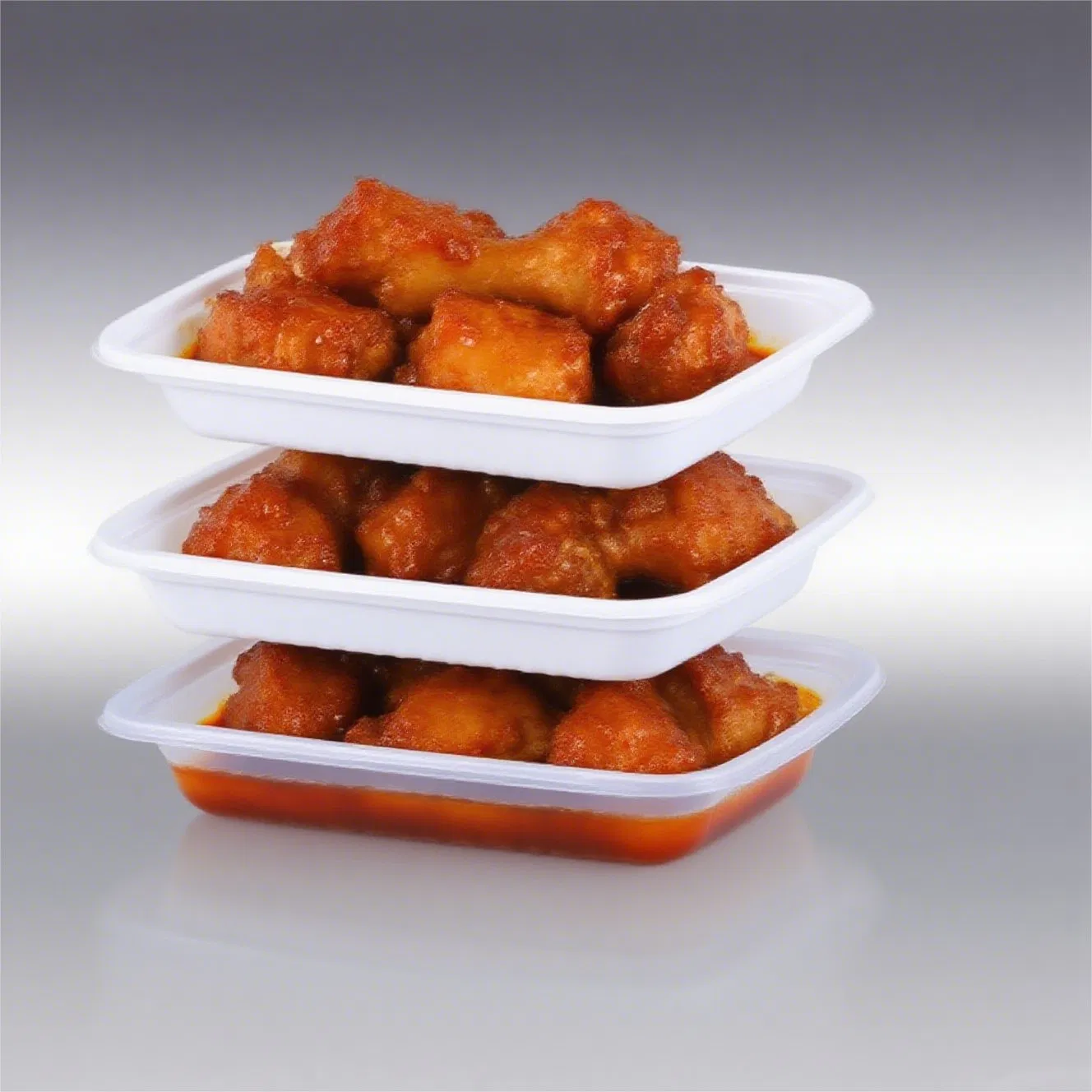 Контейнер для еды на вынос одноразовый, термостойкий