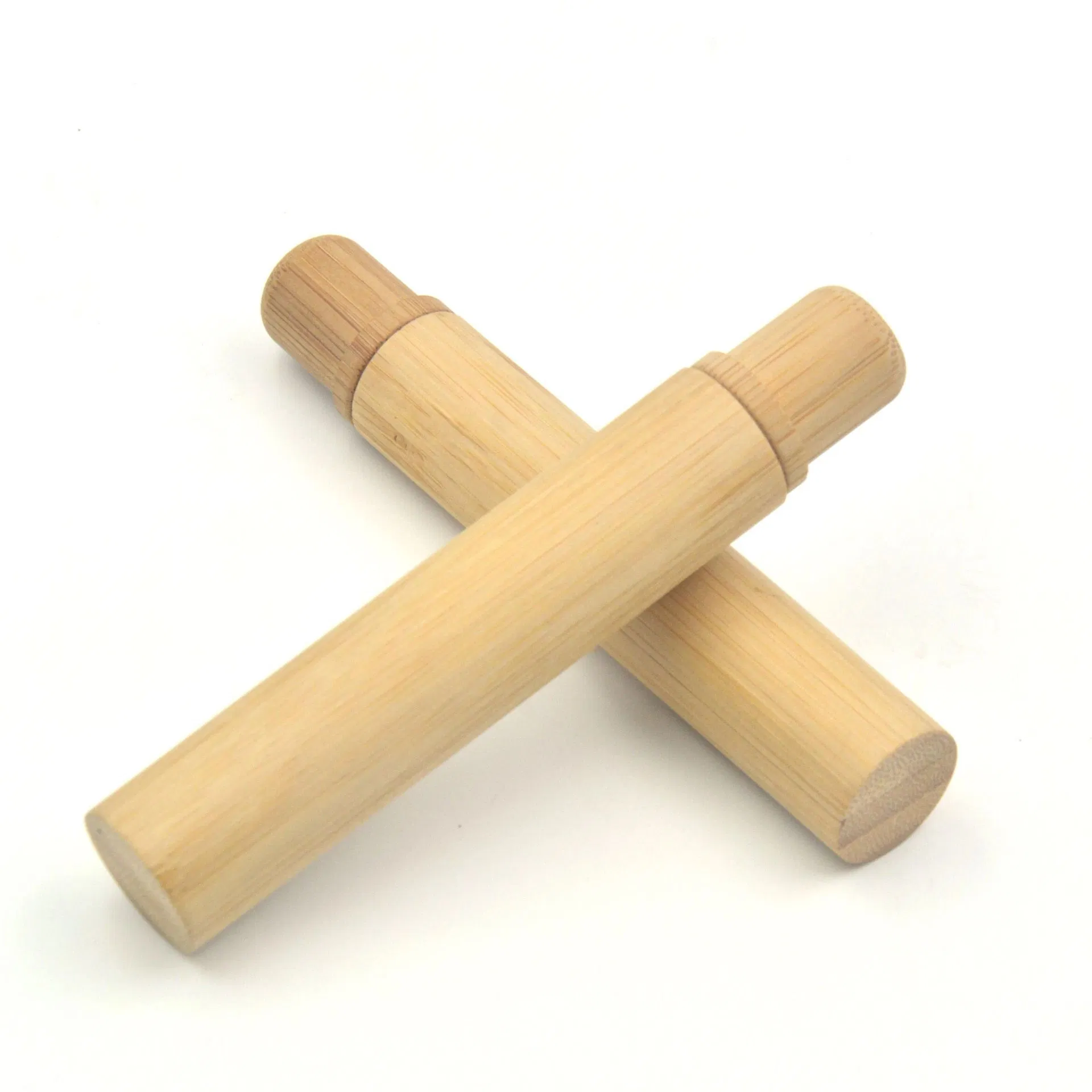 Portable Soft Nylon 6 Replaceable Head Travel Biodegradable Bamboo Toothbrush with Holder