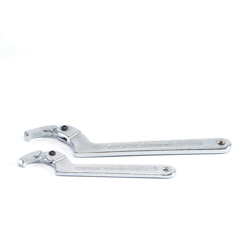 Square Head/Round Head Chromium-Vanadium Steel DIN Union Wrench, Adjustable Hook Wrench, Round
