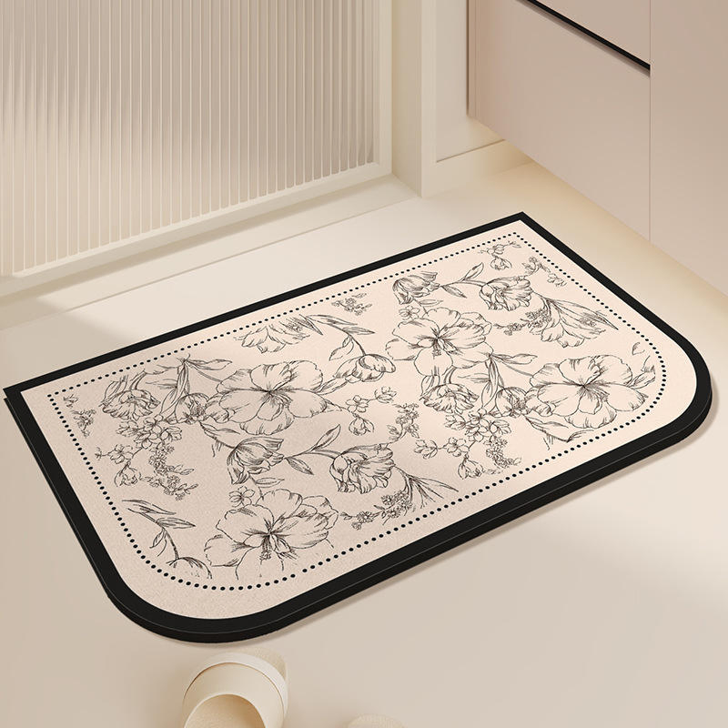 Customizable Bathroom Mats Soft Rubber Non-Slip Shower Mats Residential Bath Mat Luxury Bathrooms