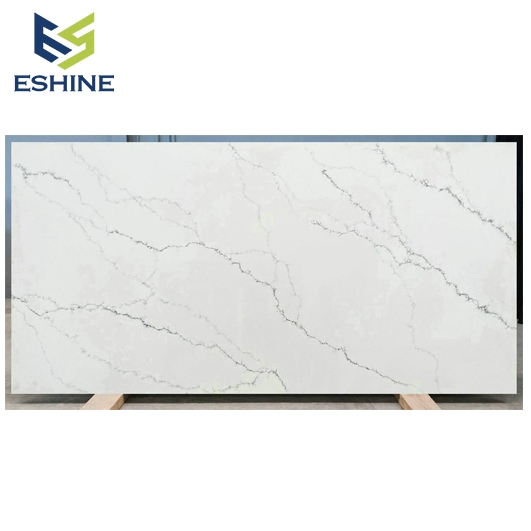 OEM Factory Corian Latest Artificial Wall Panels Stone White Calacatta Quartz Prefabricated Quartz Stone for Coffee Store and Cafe or Cafe Shop Decoration