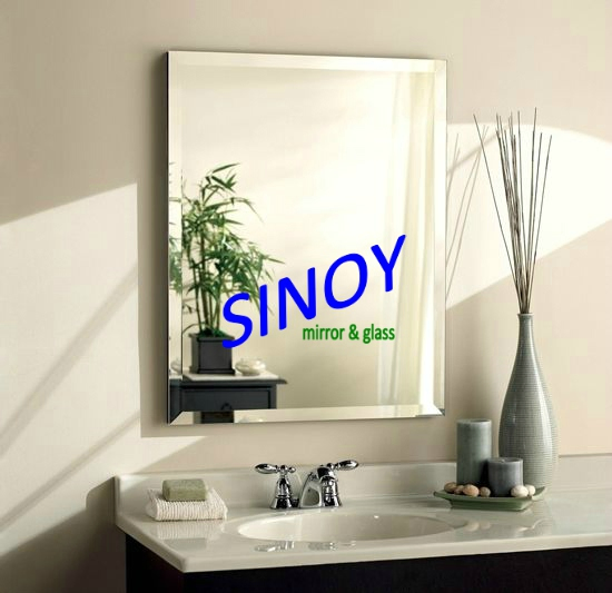 Competitive Price Bathroom Silver Beveled Mirror
