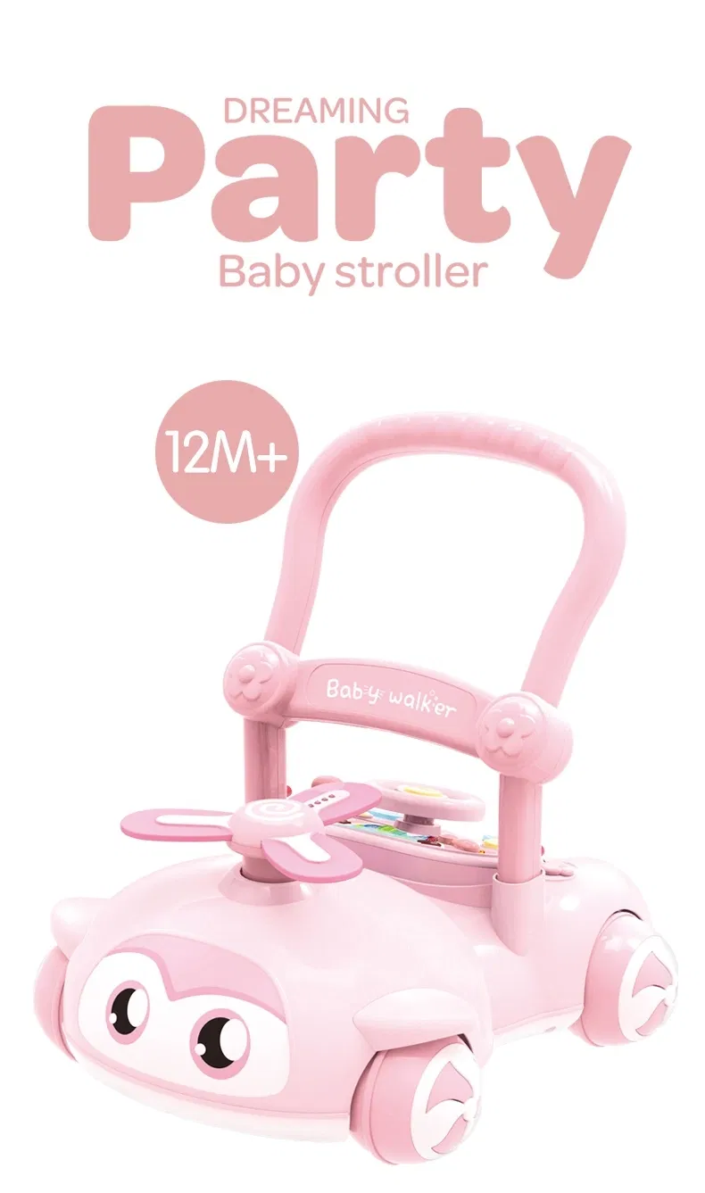 Baoli 2-in-1 Custom Adjustable Baby Walker with Multifunctional Steering Wheel Infant Stroller Wholesale for Children