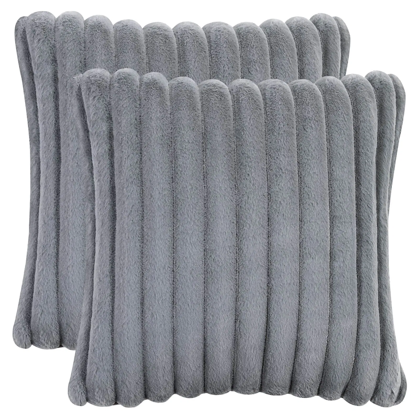 Hot Sale Decorative Throw Pillow Covers Rabbit Fur Cozy Velvet Soft Cushion