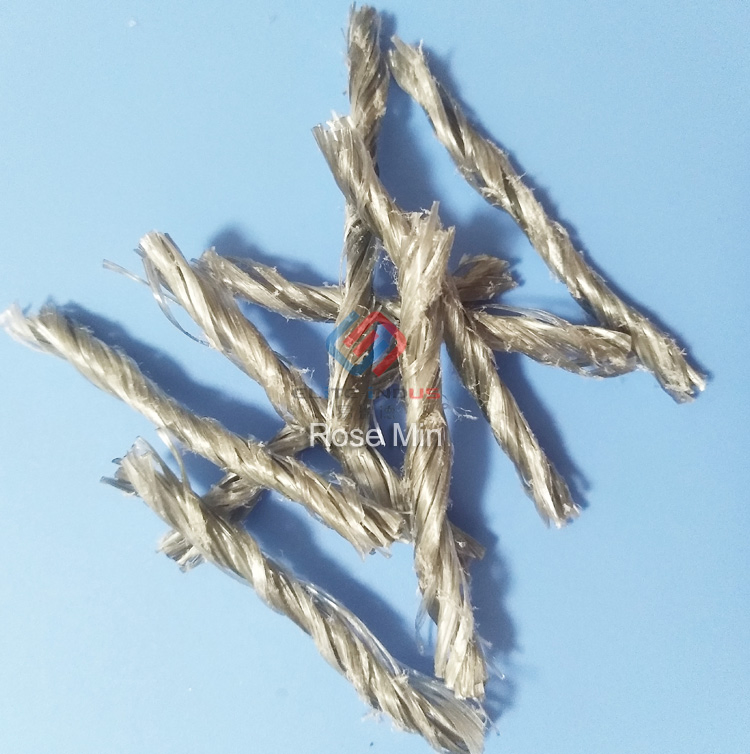 Crack Resistant PP Twist Fiber 54mm for Concrete