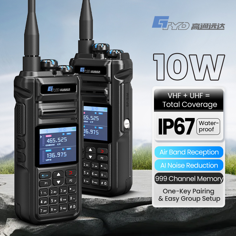 Водонепроницаемая рация PD-68UV 10W с GPS и Bluetooth