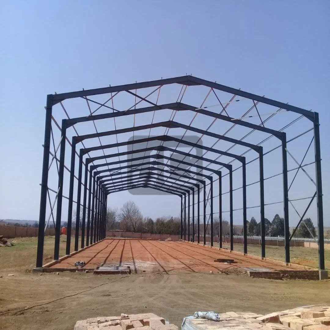Export-Ready Prefabricated Industrial Metal Frame Storage/Hangar Construction Prefab Steel Workshop Structure Warehouse