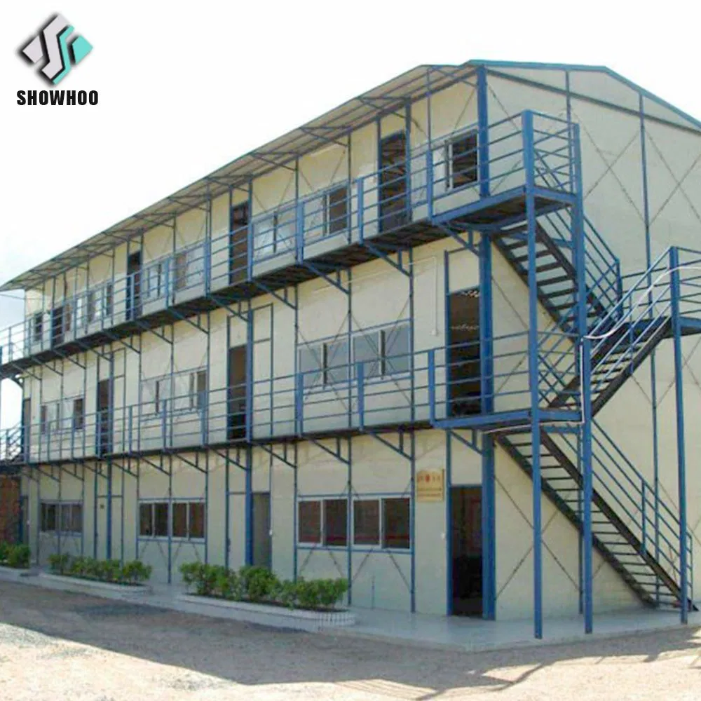 Prefab School Building Low Cost Steel Structure Framed Commercial Office Hall