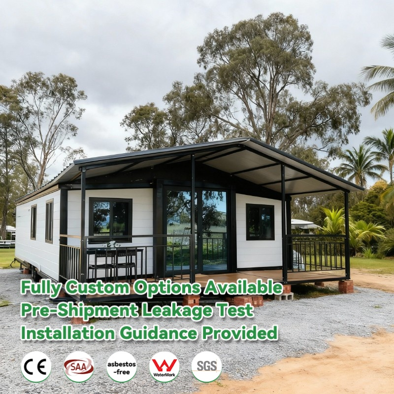 Modular Pre Fabricated Glamping House Ready Made Movable Mobile Home Office