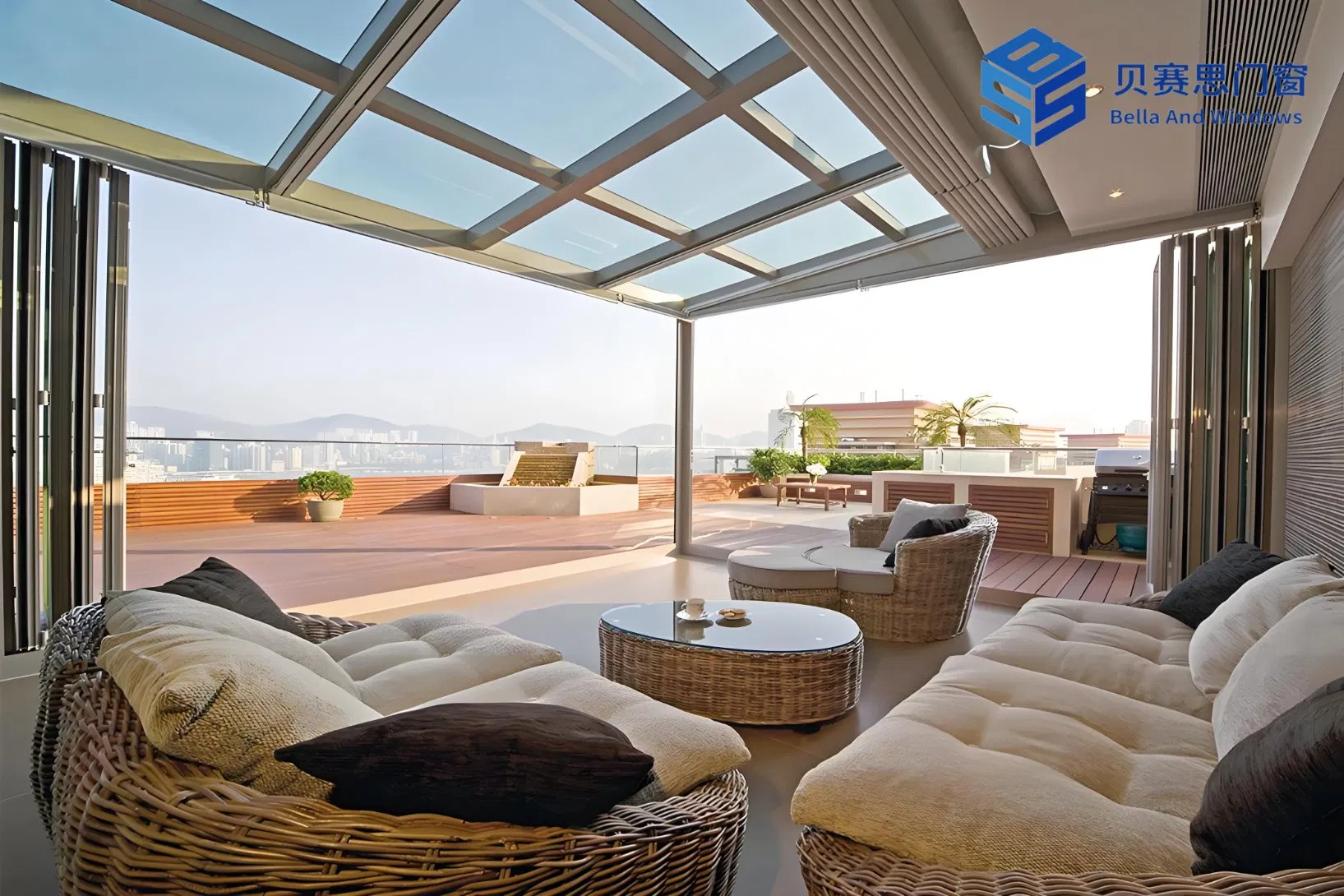 25+ Years Engineer Experience Factory Outlet Unobstructed Panoramic Skylight Aluminum Sunroom with 36 Months Warranty and Lifetime After-Sale Services