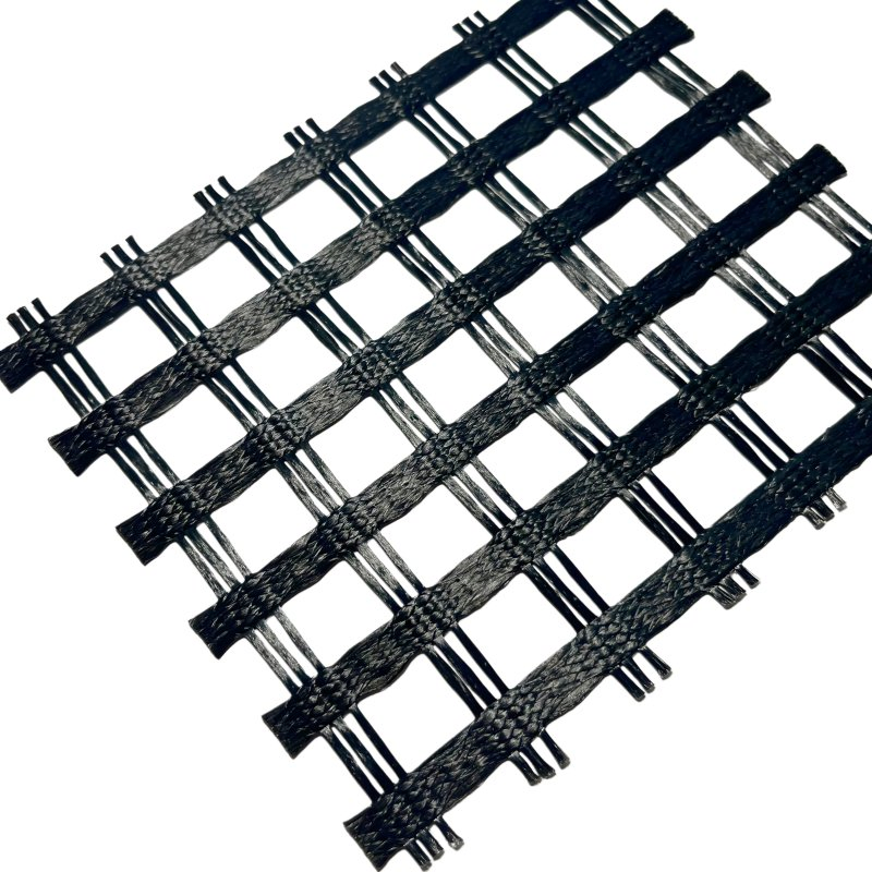 High Quality CE Certified High-Tensile PVC Coated Polyester Geogrid for Road Construction