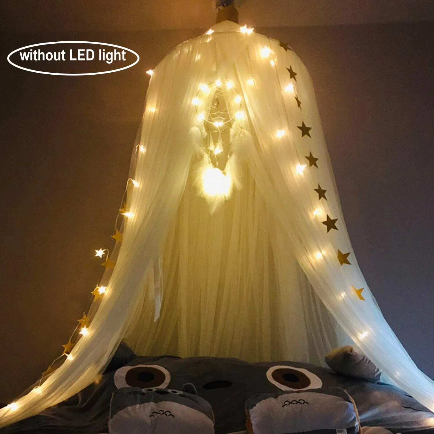 Round Children Room Decor Kids Hammock Bed Hanging Dome Dream Curtain Tent