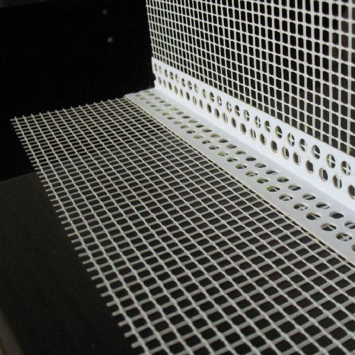 PVC Coated Fiberglass Angle Bead PVC Grid Corner White Orange