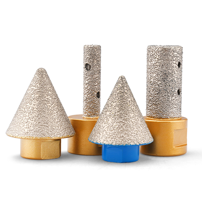 High-Performance Vacuum Brazed Diamond Finger Bits for Tile