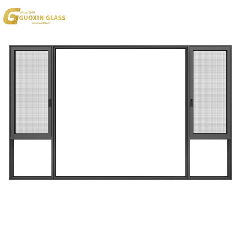 High-Performance Soundproof Aluminium Casement Glass Windows System