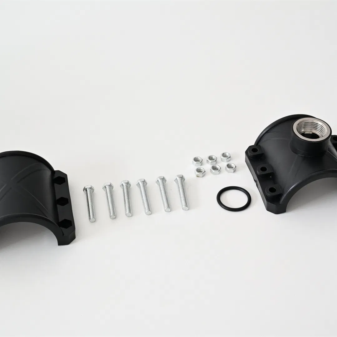 China Factory Easy Convenient Installation DN20-110 Quick Coupling HDPE Clamp Saddle for Seamless Pipeline Transitions