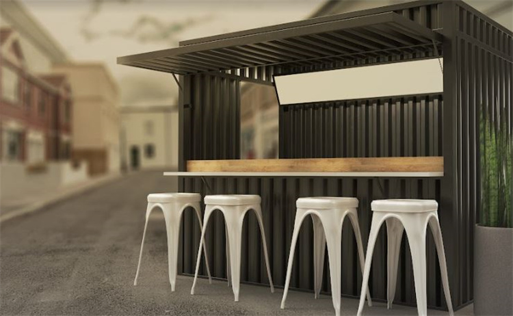 China Hot Selling Shipping Containers Restaurant Container Pub Bar Float for Bubble Tea Coffee
