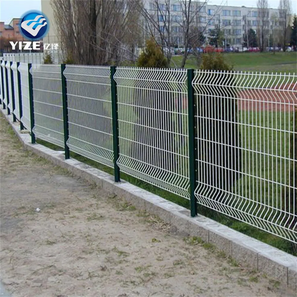 Triangle Bending PVC Coated Welded Wire Mesh Fence