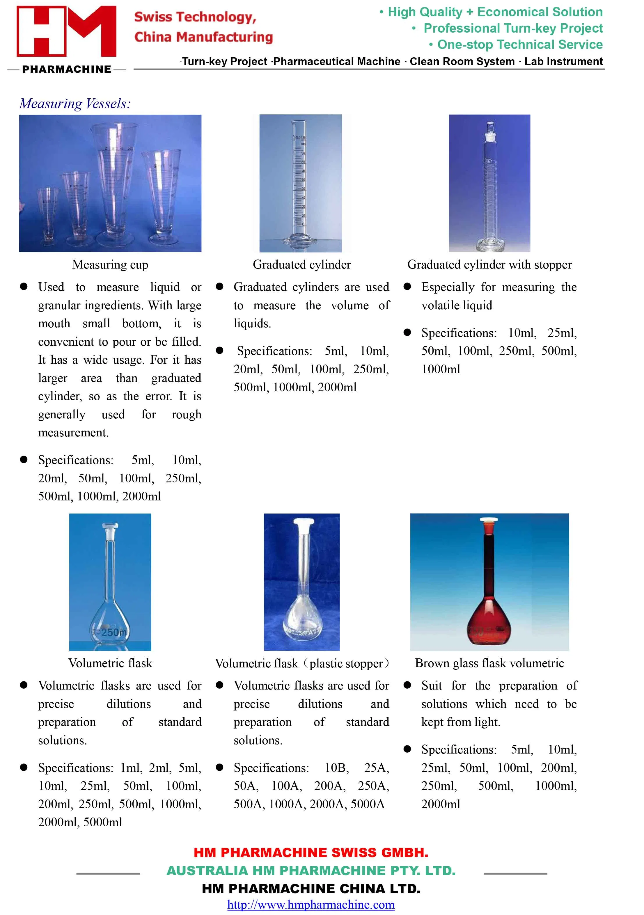 Laboratory Glassware Bottle Cup Dish Grinder Lab Use