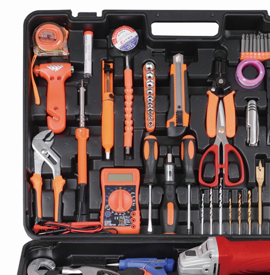 550W Impact Drill Angle Grinder Drill Set Box Tool Hand Drilling Machine Power Tools Electric Power Tool Krain Impact Drill