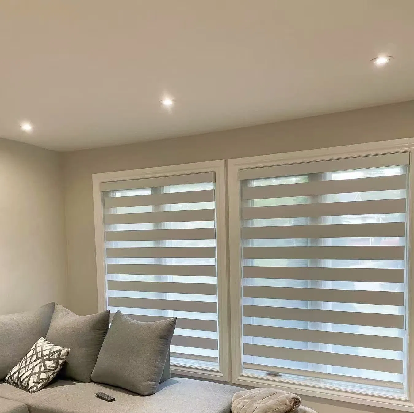 Waterfall Valance Zebra Blind Fabric for a Graceful and Elegant Window Design