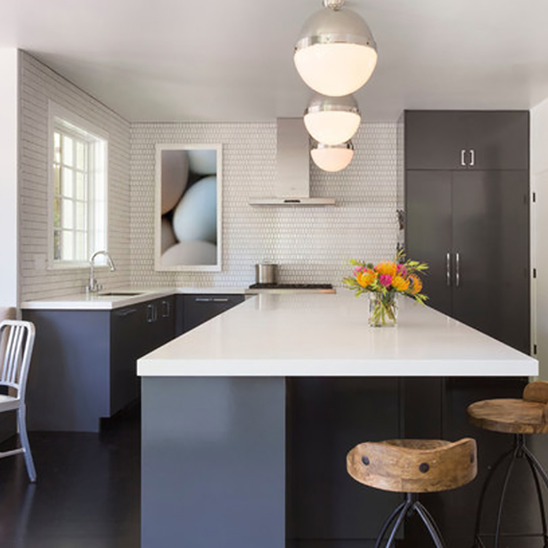 Wholesale Pure Color Series 20mm Engineered Big Slab Artificial Quartz Stone Slab for Kitchen Countertop