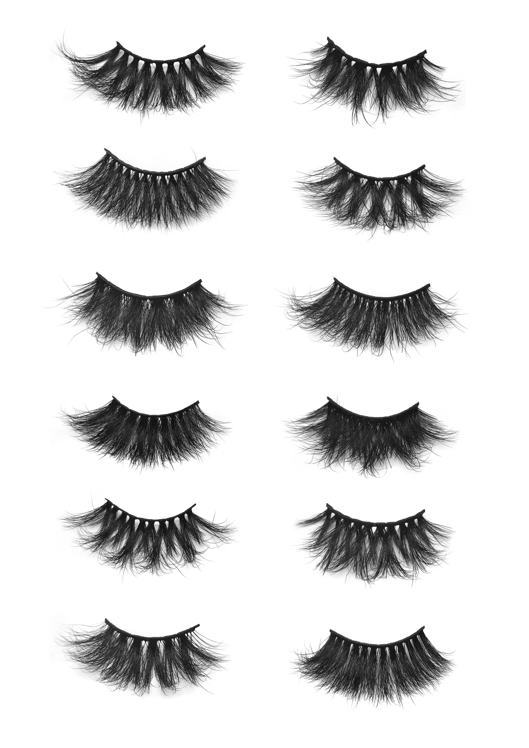 3D False Eyelashes, Mink Eyelashes Natural Look Faux Fluffy Fake Lashes for Women Beauty