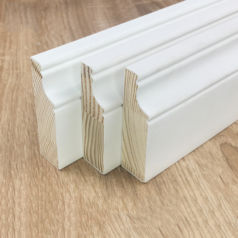 Wholesale Manufacturers Siding Panels Wooden Skirting Panels White Wood Skirt Board