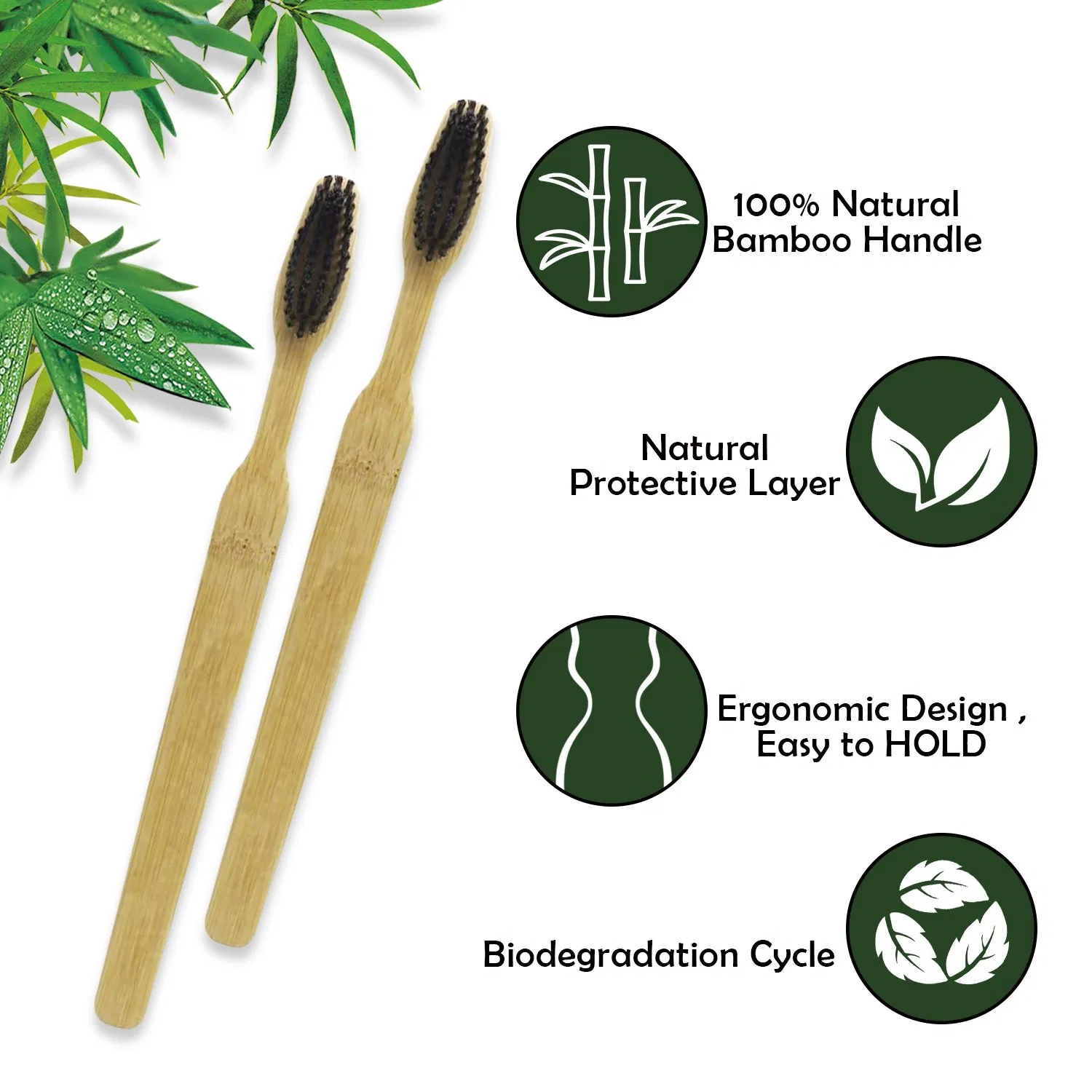 Recyle Bamboo Toothbrush for Travel Hotel Home Use