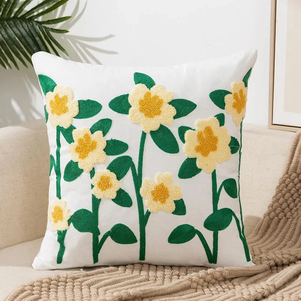 Artisan Jacquard Cushion Cover for Custom Tufted Pillow Case
