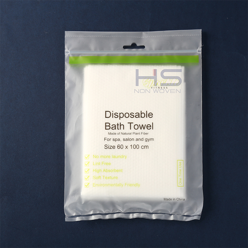 Disposable Spunlace Nonwoven Travel Bath Towel Dry Hair Towel