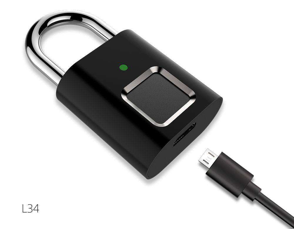 Mini Fingerprint Padlock Locks for Pad Lock