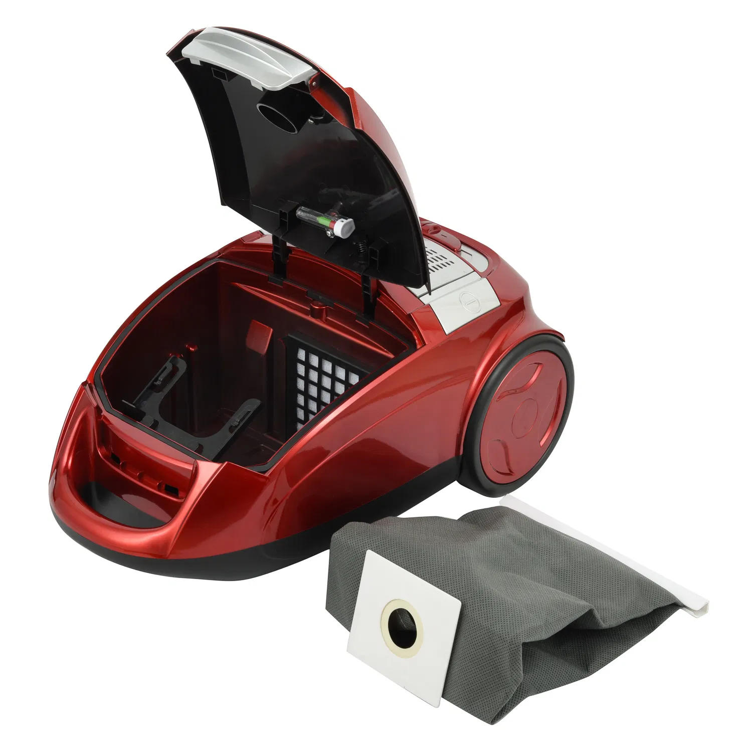 High-Powered Canister Vacuum Cleaner with Large Dust Capacity