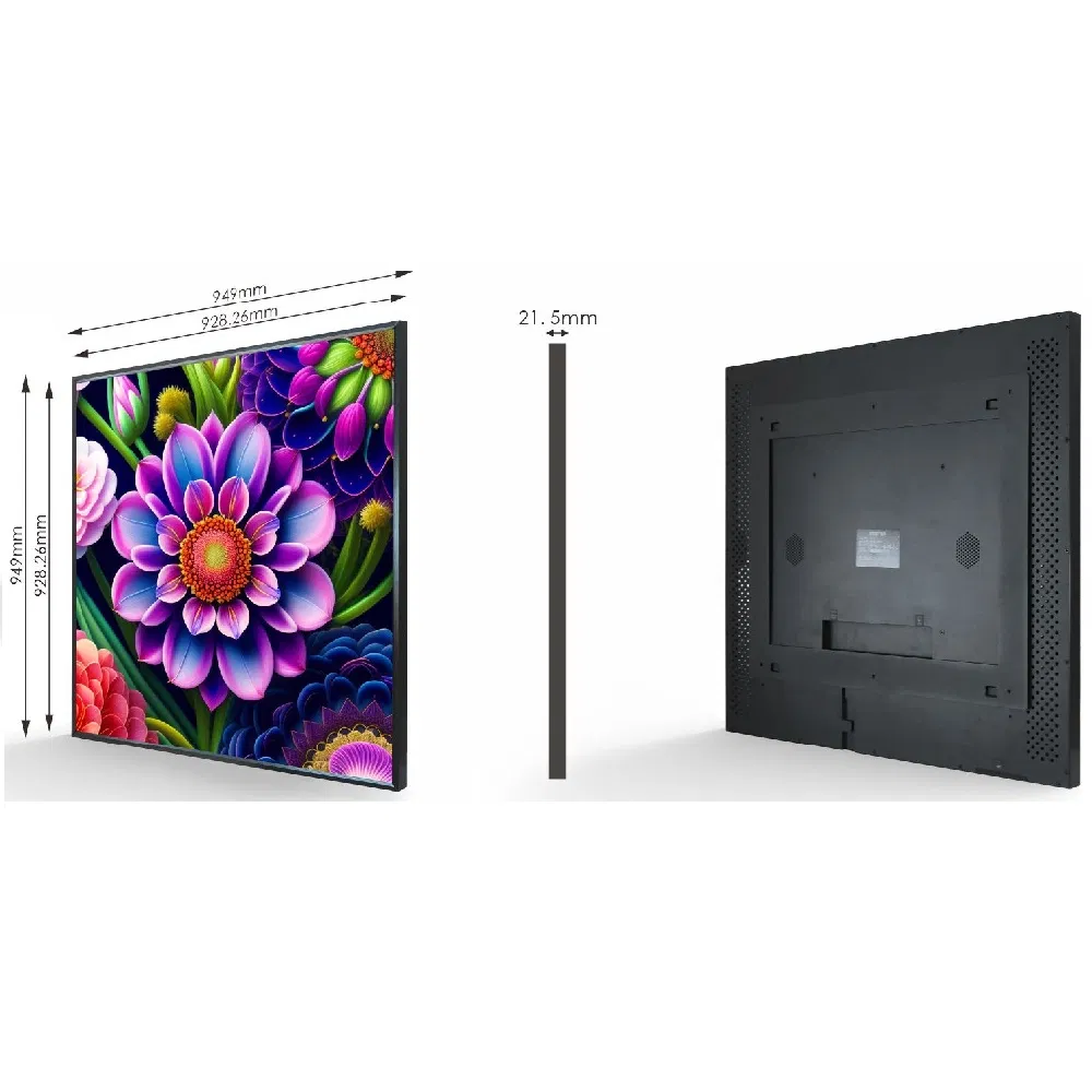 Custom Large Size 51.7 Inch Art Video Picture Photo IPS TFT Square LCD Display Nft Digital Frame for Art, Gallery, Museum,Exhibition,Display,Show Touch Option