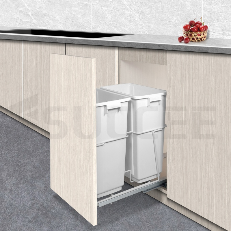 20qt 22qt 32 Qt Soft-Close Double Bin Trash Can Pull out