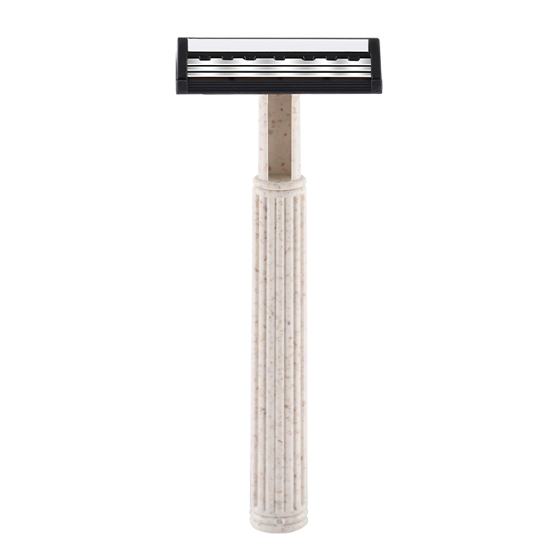 Eco-Friendly Wheat Straw Disposable Razors with Triple Blades