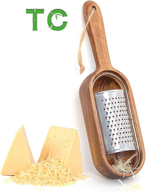 Терка для сыра с контейнером, деревянная ручка
